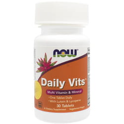 Мультивитамины и минералы NOW (Нау) Daily Vits Multi (Дейли Витс Мульти) таблетки флакон 30 шт