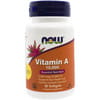 Витамин А 10000 МЕ NOW (Нау) незаменимый нутриент капсулы флакон 30 шт