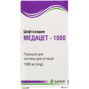 Медацет-1000 пор. д/р-ра д/ин. 1000мг фл. №1