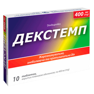 Декстемп табл. п/о 400мг №10