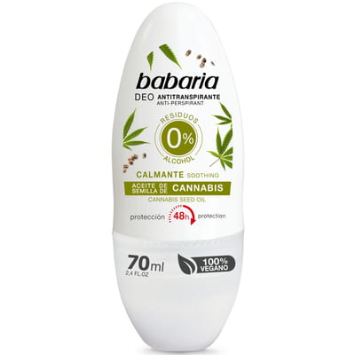 Дезодорант-антиперспирант BABARIA (Бабария) с маслом семян каннабиса 70 мл