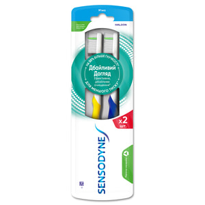 Зубна щітка SENSODYNE (Сенсодин) Дбайливий догляд м'яка 1+1