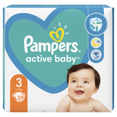 Подгузники для детей PAMPERS Active Baby (Памперс Актив Бэби) 3 от 6 до 10 кг 29 шт