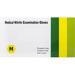 Перчатки медицинские смотровые нестерильные нитриловые неприпудренные размер M/7 1 пара