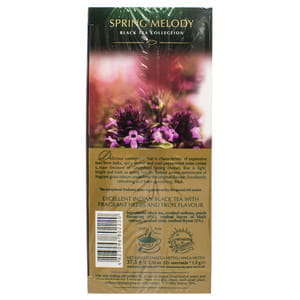 Чай черный GREENFIELD (Гринфилд) Spring Melody с душистими травами и фруктовым ароматом в фильтр-пакетах по 1,5 г 25 шт