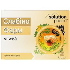 Слабіно Фарм фіточай фільтр-пак. 1,5г №20 Solution Pharm