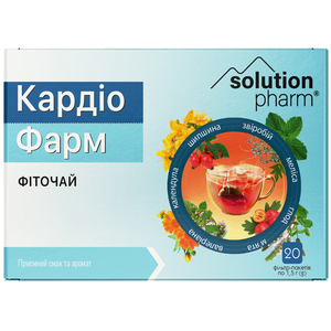 Кардио Фарм фиточай фильтр-пак. 1,5г №20 Solution Pharm