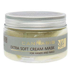 Крем-маска для кожи рук и ногтей CANNABIS (Каннабис) For hands and nails восстанавливающая с экстрактом каннабиса 100 мл