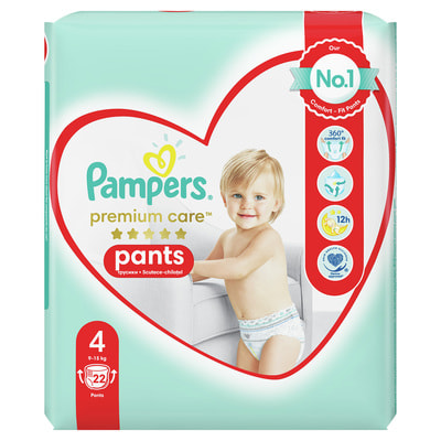 Подгузники-трусики для детей PAMPERS Premium Care (Памперс Премиум) Pants 4 от 9 до 15 кг 22 шт