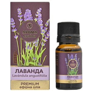 Олія ефірна AROMA KRAINA (Арома країна) Premium (Преміум) Лаванда 10 мл