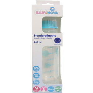 Пляшечка для годування BABY-NOVA (Бебі нова) Декор пластикова універсальна 240 мл