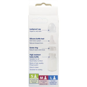 Бутылочка для кормления BABY-NOVA (Беби нова) Декор пластиковая для мальчика 120 мл