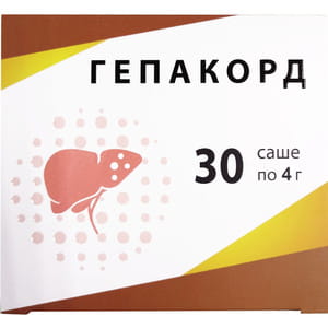 Гепакорд порошок для внутреннего применения в пакетиках-саше по 4 г 30 шт