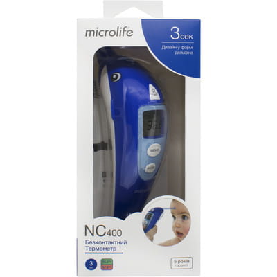 Термометр медицинский электронный Microlife (Микролайф) модель NC 400 бесконтактный лобный 1 шт