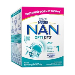 Суміш молочна дитяча NESTLE (Нестле) Нан 1 Optipro (Оптіпро) з народження 1050 г