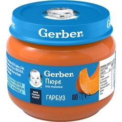 Пюре овощное детское NESTLE GERBER (Нестле Гербер) Тыква с 6-ти месяцев 80 г