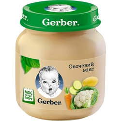 Пюре овочеве дитяче NESTLE GERBER (Нестле Гербер) Овочевий мікс з 6-ти місяців 130 г