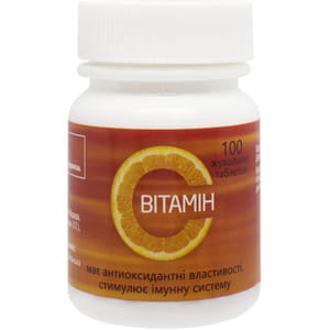 Витамин С 50 мг таблетки жевательные флакон 100 шт