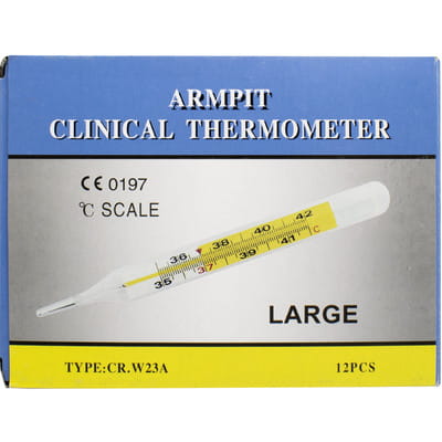 Термометр ртутный медицинский стеклянный 1 шт