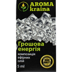 Композиція ефірних олій AROMA KRAINA (Арома країна) Грошова енергія 5 мл
