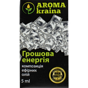 Композиция эфирных масел AROMA KRAINA (Арома краина) Денежная энергия 5 мл