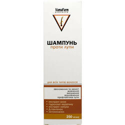 Шампунь для волосся VAMAFARM (Вамафарм) проти лупи з кетоназолом 250 мл