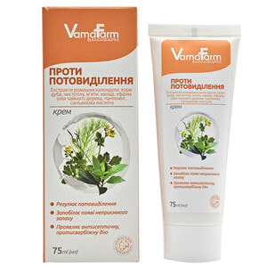 Крем для тела VAMAFARM (Вамафарм) против потоотделения  75 мл