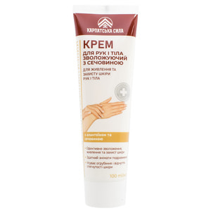 Крем для рук і тіла КАРПАТСЬКА СИЛА з сечовиною зволожуючий 100 мл