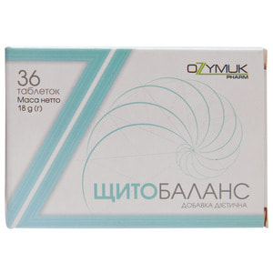 Щитобаланс таблетки для улучшения функций щитовидной железы упаковка 36 шт