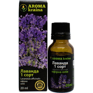 Масло эфирное AROMA KRAINA (Арома краина) Лаванда 1 сорт 20 мл