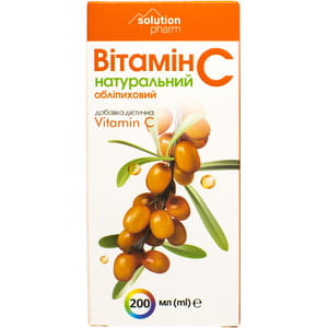 Витамин С сироп облепиховый натур. фл. 200мл Solution pharm