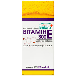 Вітамін Е 300 класич. р-н олійний орал. 30% фл. 20мл