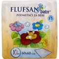 Пелюшки гігієнічні вбираючі для дітей FLUFSAN (Флуфсан) розмір 60 см х 60 см 10 шт
