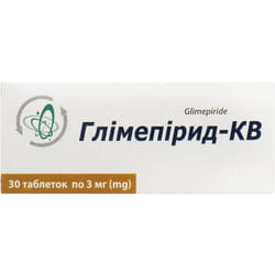 Глімепірид-КВ табл. 3мг №30