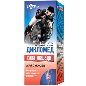 Гель для суставов Сила лошади Дикломед туба 75 мл