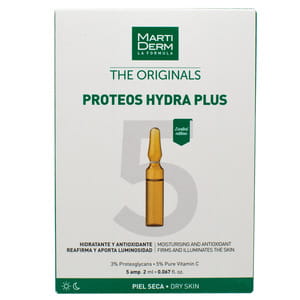 Средство для лица, шеи, зоны декольте MARTIDERM (Мартидерм) Протеосгидра Плюс увлажняющее, антиоксидантное для сухой кожи в ампулах по 2 мл 5 шт