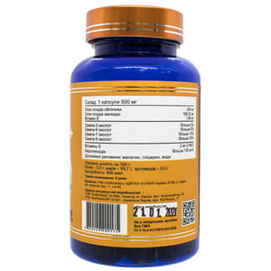 OilVit Omega 7+ (ОилВит Омега 7+) капсулы по 500 мг флакон 180 шт