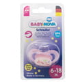 Пустышка силиконовая BABY-NOVA (Беби нова) ортодонтическая ночная розовая размер 2 1 шт