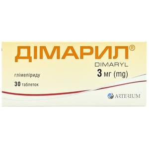 Дімарил табл. 3мг №30