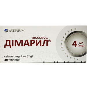 Димарил табл. 4мг №30
