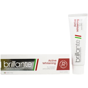 Зубная паста BRILLANTE (Бриллант) Active Whitening для курильщиков и ценителей кофе 75 мл