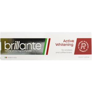 Зубная паста BRILLANTE (Бриллант) Active Whitening для курильщиков и ценителей кофе 75 мл