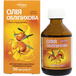 Облепиховое масло внутр. фл. 50мл в коробке Solution Pharm