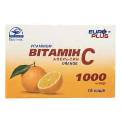 Вітамін С 1000мг апельсин пор. саше 5г №15