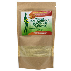 Диетическая добавка клетчатка семян Тыквы Целебное питание для контроля массы тела 200 г