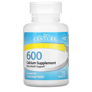 Кальций 21ST CENTURY (21ст сентэри) таблетки по 600 мг банка 75 шт
