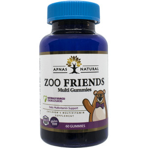 Мульти Зоо Друзья жевательные мишки APNAS NATURAL (Апнас Натурал) банка 60 шт