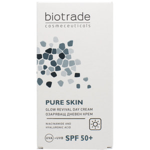 Крем для лица BIOTRADE Pure Skin (Биотрейд Пуэ Скин) ревитализирующий дневной против первых признаков старения SPF 50+ 50 мл