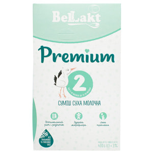 Суміш молочна дитяча Белакт Преміум 2 від 6 до 12 місяців 400 г