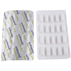 Ортомол Витамин Д3 Плюс (Orthomol Vitamin D3 Plus) капсулы для костного скелета и структуры костей на курс приема 60 дней